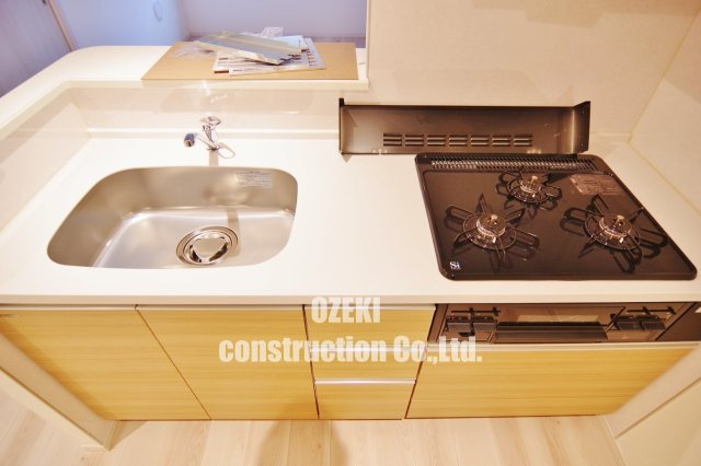グリシーヌ登戸のキッチン|※建築中の写真になります。