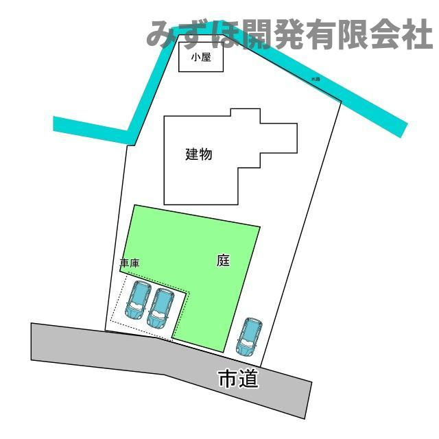 東根市本丸南2-2-16の土地図|開放感あふれる200坪超の広々敷地！お庭の使い方はあなた次第。