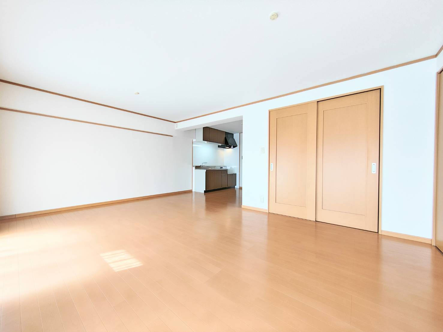 メゾン島田の居間・リビング|エアコン設置予定となります♪