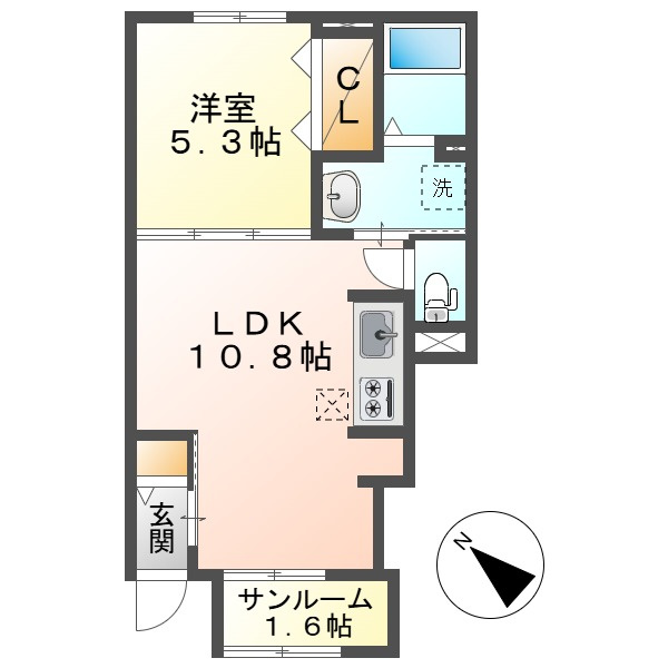 グレイスメゾンAの間取り