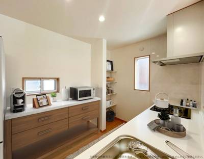 【キッチン】 | 【キッチン　CG家具設置イメージ】
※画像の家具家電はCGで作成したイメージです。実際の物件には付帯しません。