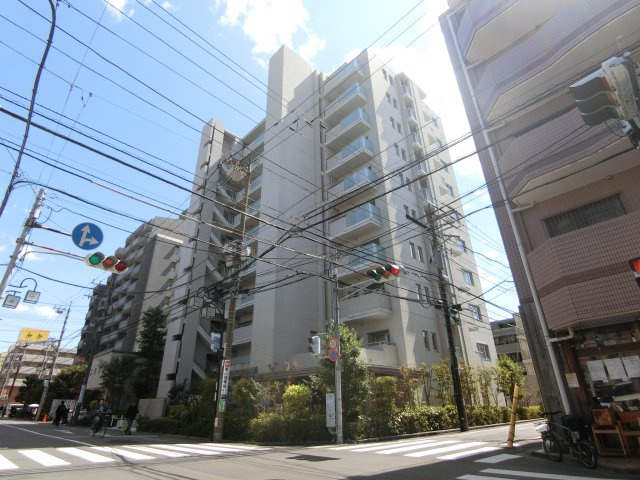 プラウド元住吉アベニューの外観|2013年完成の分譲賃貸マンション♪
