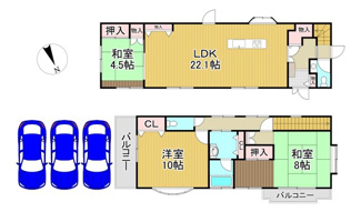 【間取り】 | 川西市矢問1丁目　中古一戸建て