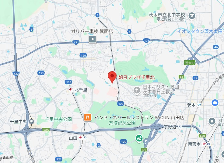 朝日プラザ千里北Ｃ棟の地図