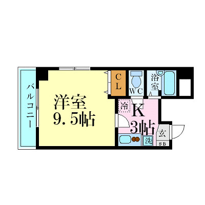 クロワール京橋の間取り