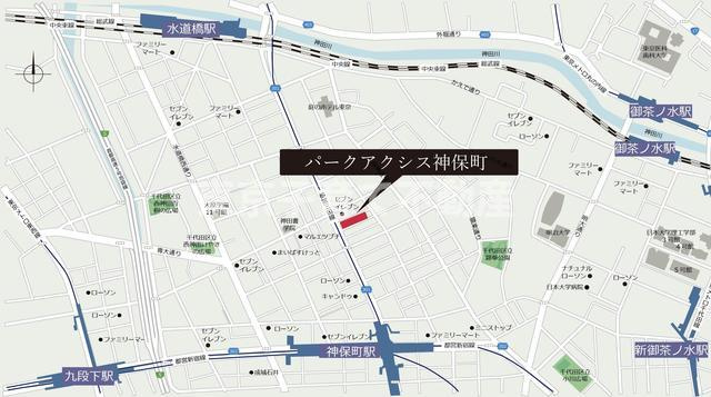パークアクシス神保町の地図
