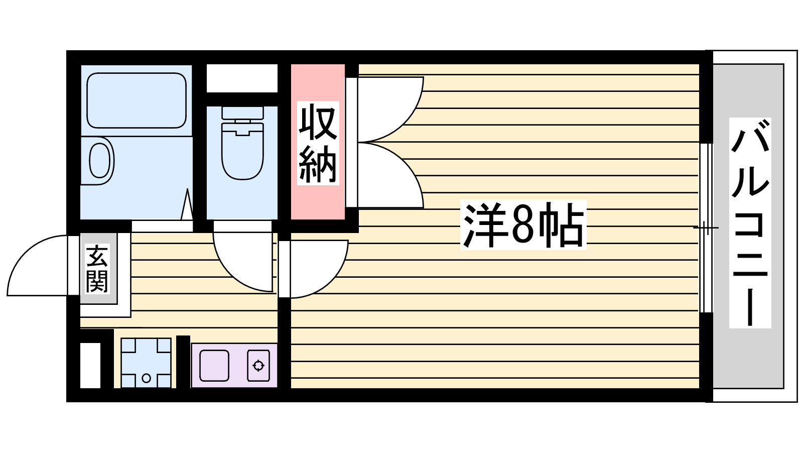 レオパレス永井Ⅲの間取り