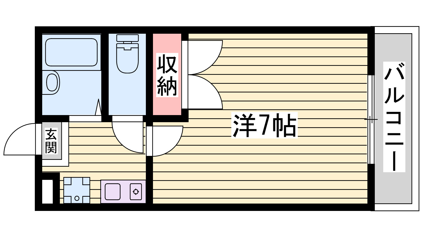 神戸市西区竜が岡２丁目の賃貸マンションの間取り