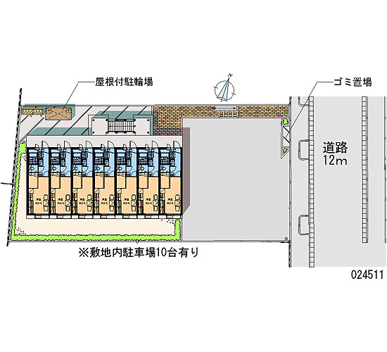 レオパレスLEOWINMの区画図
