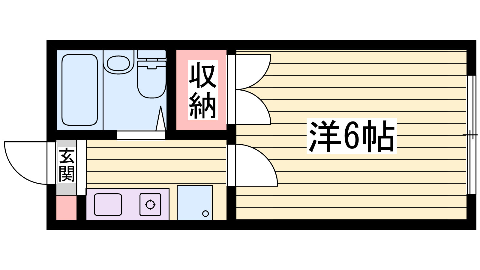 レオパレス松田の間取り