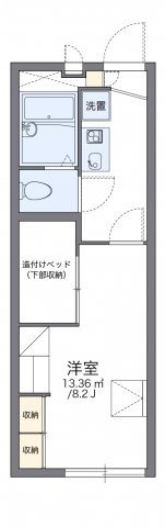 三木市福井２丁目のアパートの間取り