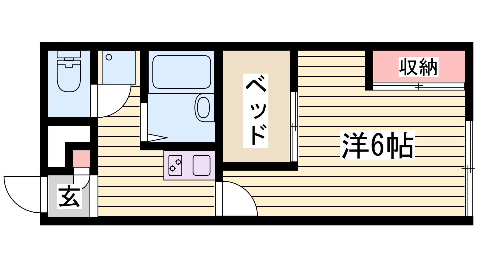 レオパレスＭ　ヴィアージュの間取り