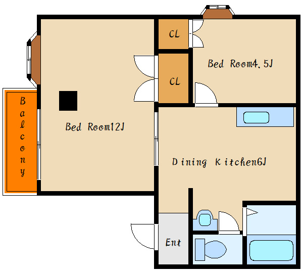 ヴィレッジコート山手の間取り