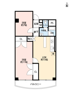【間取り】 | 南茨木ハイタウン美沢E棟