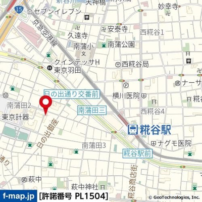 【地図】 | AZEST蒲田南