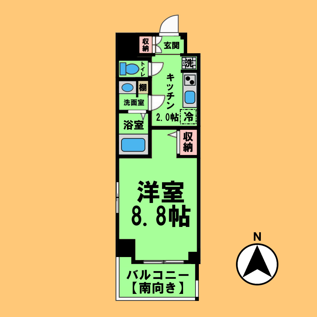 エルスタンザ徳川の間取り