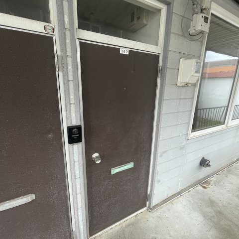 シャルマン幌別Ｃの玄関
