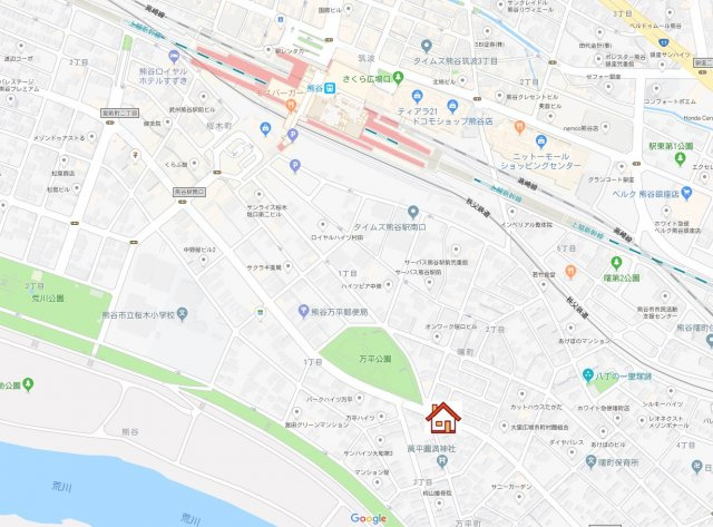 Ｍプラザ４熊谷の地図