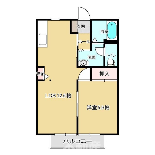 シャーメゾン不知火の間取り