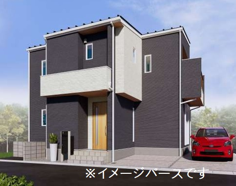 新築戸建て 川越市稲荷町　の外観パース|イメージパースです