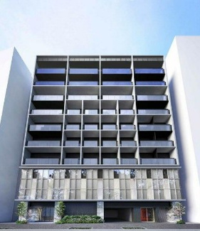【外観パース】 | 鉄筋コンクリート造のがっちりとした建物。