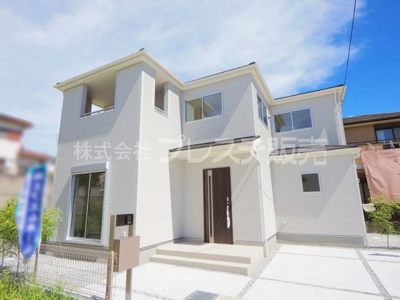 【外観】 | 大和郡山市植槻町の新築一戸建 全２区画 | 現地写真（１号地外観）堂々完成！実際の建物内をご内覧できます♪※現地に係員は常駐しておりません。