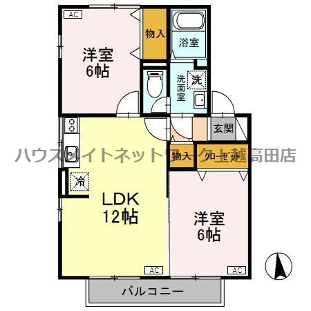 シャンド・フルール Ａの間取り|間取図
