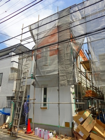 フェリスパルファンの外観|建築中の外観