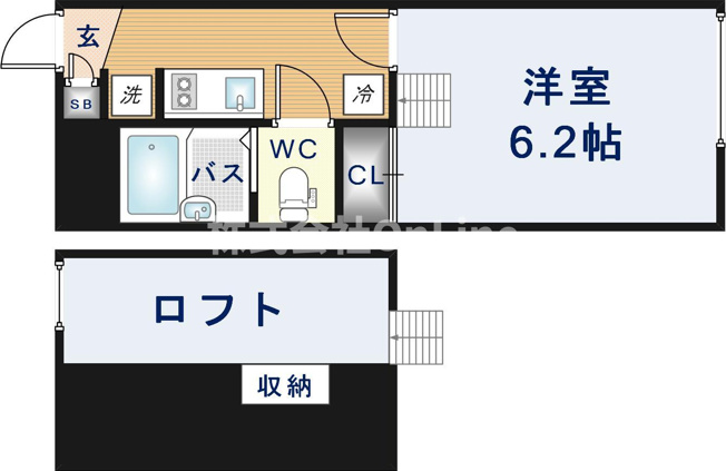 【間取り】 | レオパレス八尾南
