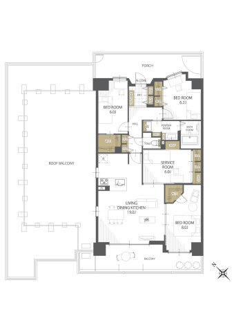 【間取り】グラン津田沼ヒルズ 