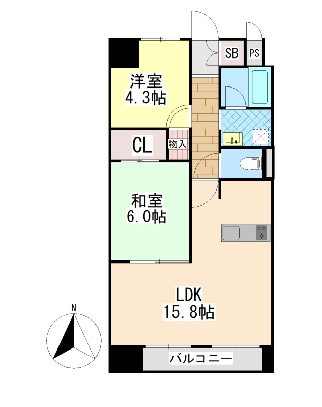 サンプラザ本山南の間取り
