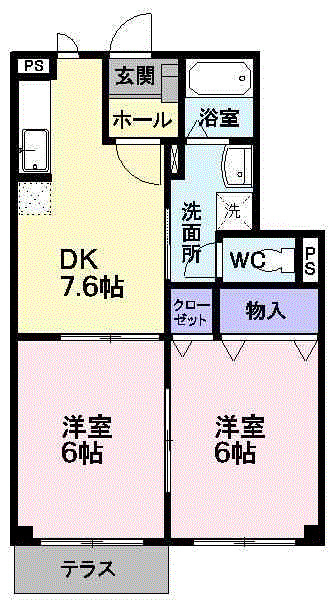 キャンディータフトＳの間取り|間取図
