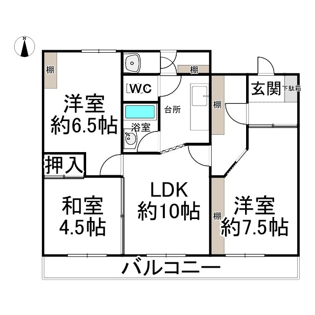 クラックスハイム帯広の間取り