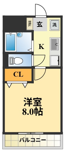 シャトーMUKUNOKIの間取り
