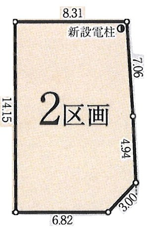 【土地図】 | 東大和市芋窪4丁目　売地　全12区画　2号区 | 土地図