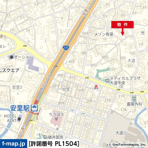 Dパーキング（大道第4)の地図