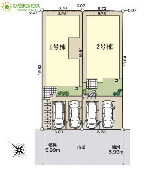 熊谷市久下　新築一戸建て　いろどりアイタウン　02の区画図