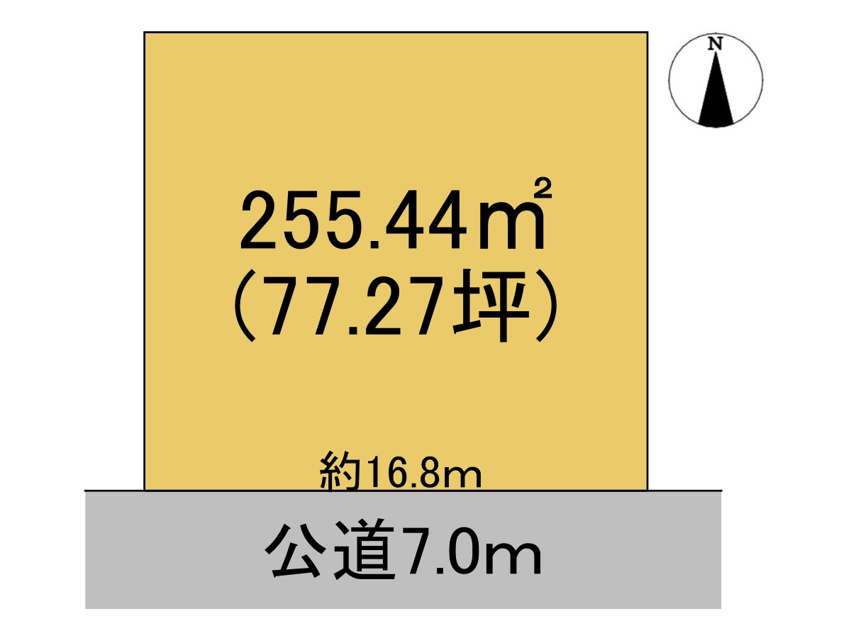 売土地　大垣市稲葉西１丁目　77.27坪の土地図