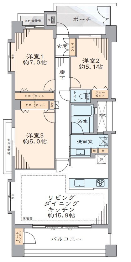 ＪＲ南武線「武蔵新城」グランヒルズ武蔵新城の画像