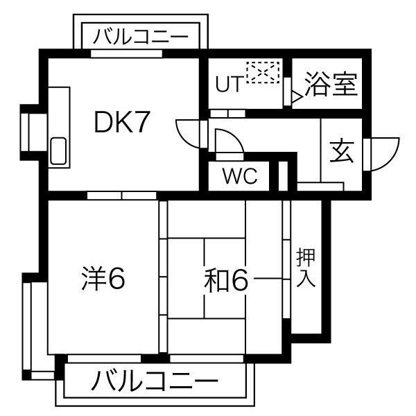 io垂水Ⅱの間取り
