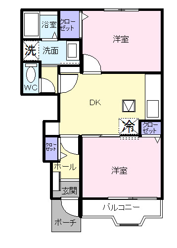 ミニョン　シャトーの間取り