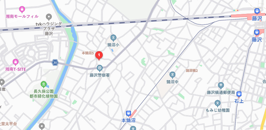 メルベージュ湘南の地図