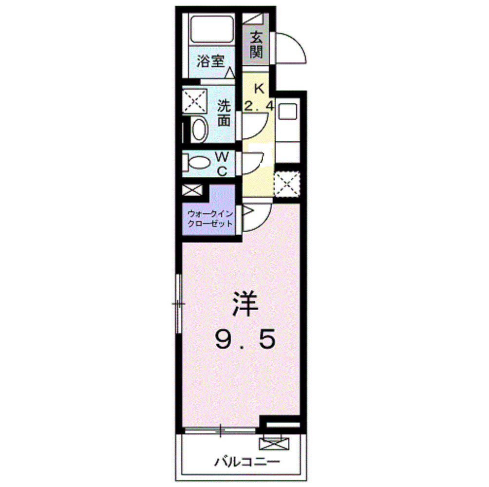 ラ　プルメリアの間取り