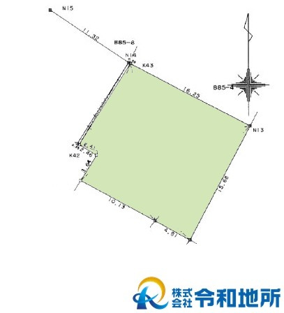 売地　高座郡寒川町小谷3丁目の土地図