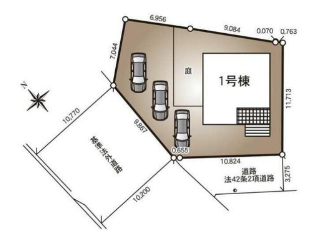 クレイドルガーデン第1　1号棟の区画図