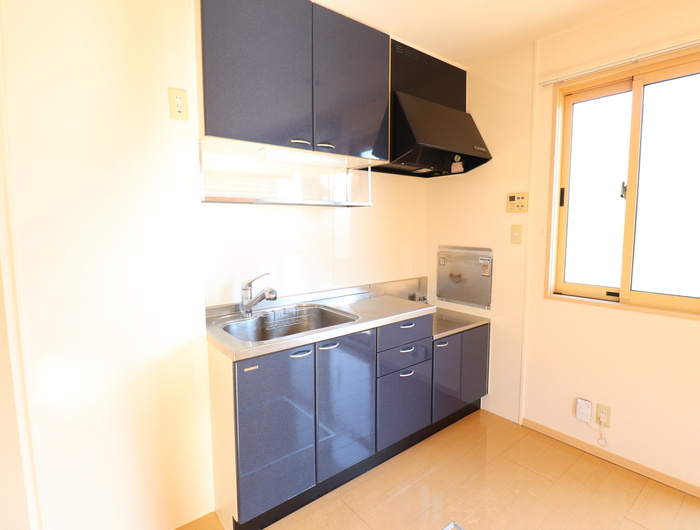 熊本市南区白藤４丁目のアパートのキッチン