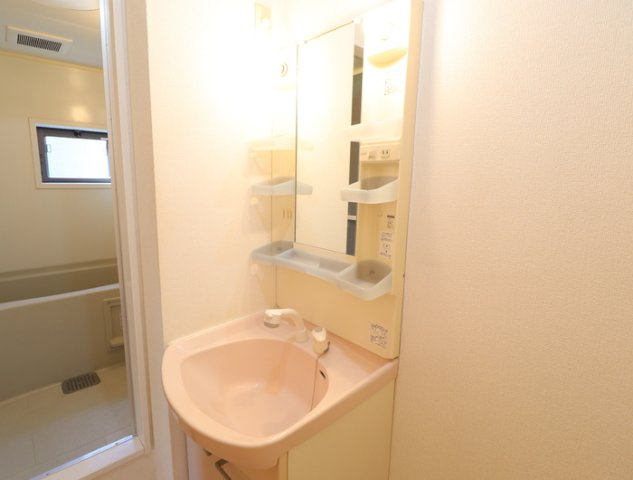 熊本市南区白藤４丁目のアパートの独立洗面台