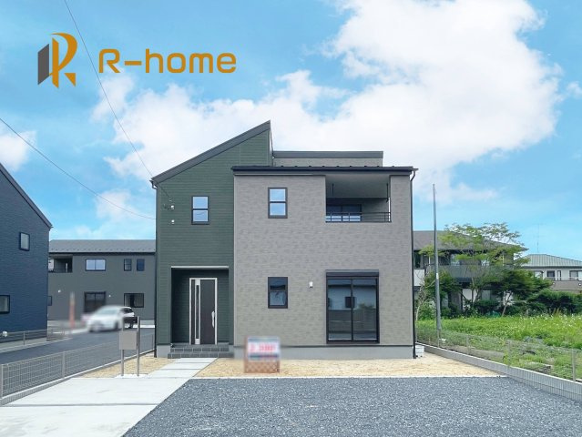 笠間市笠間第10　新築戸建て　2号棟の外観|ご予約を頂ければ、『平日』はもちろん『早朝』や『夜間』もご見学可能です♪お気軽にお申し付けください♪