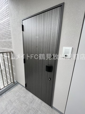 大阪市城東区鴫野東２丁目の賃貸マンションの玄関