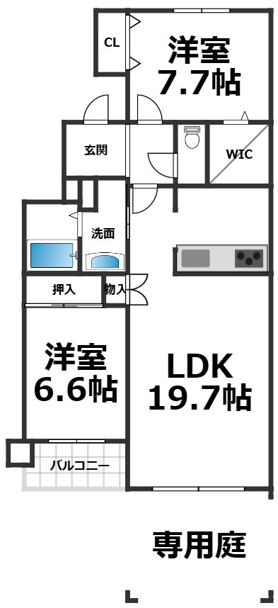中古マンション　リブウェル大通の間取り